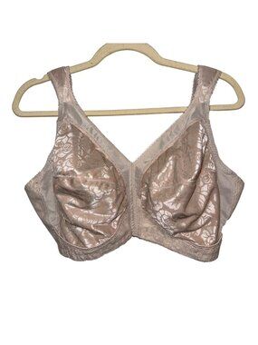 Playtex Beige Floral Full Coverage Bra 44D